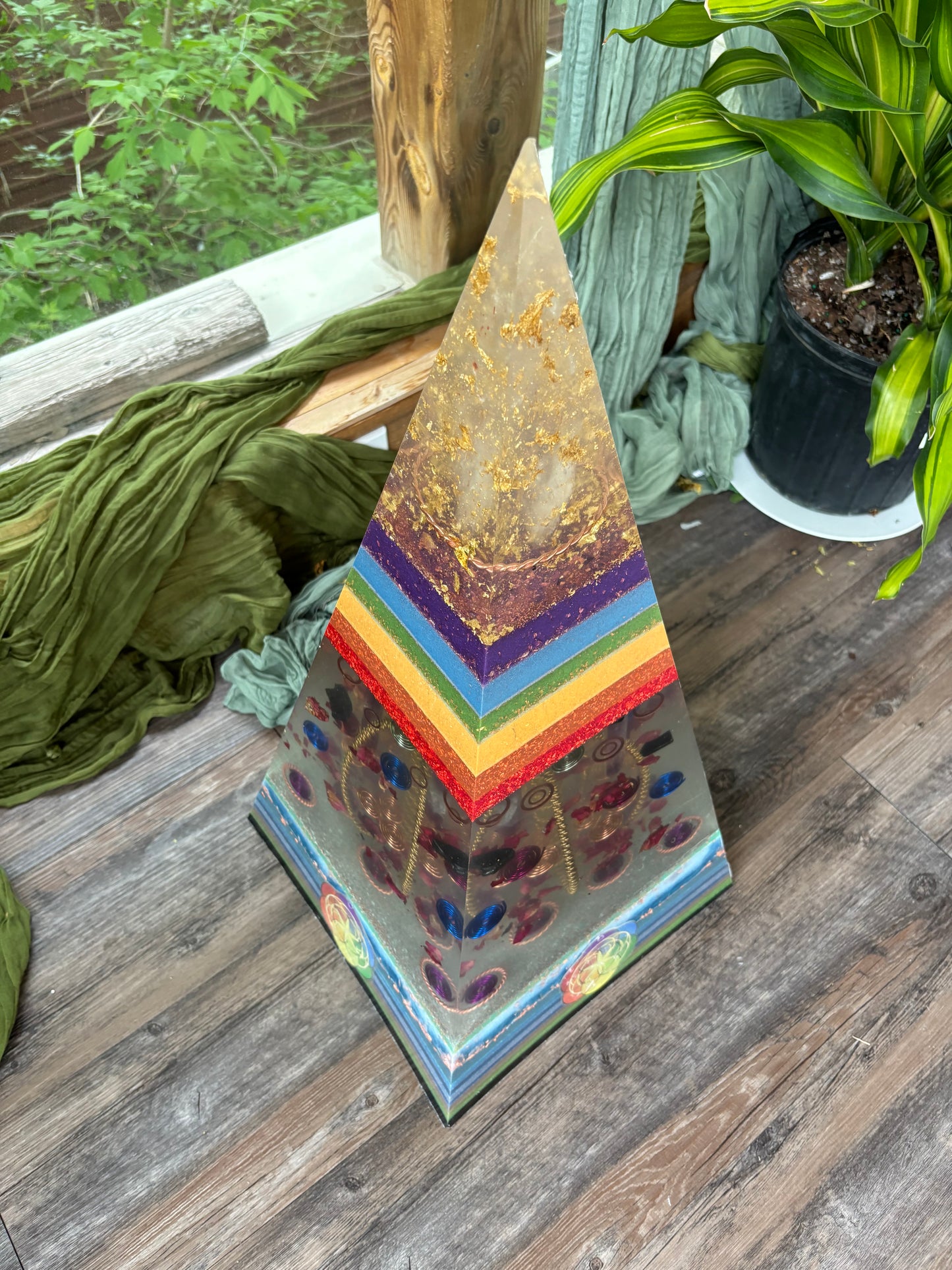 Russian XXL Life Force Energy Orgone & Tensor Pyramid