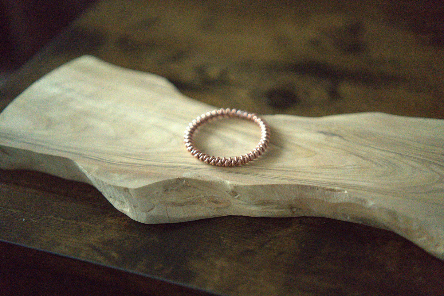 Lost Cubit 1/4 Double Twist Tensor Ring Pendant