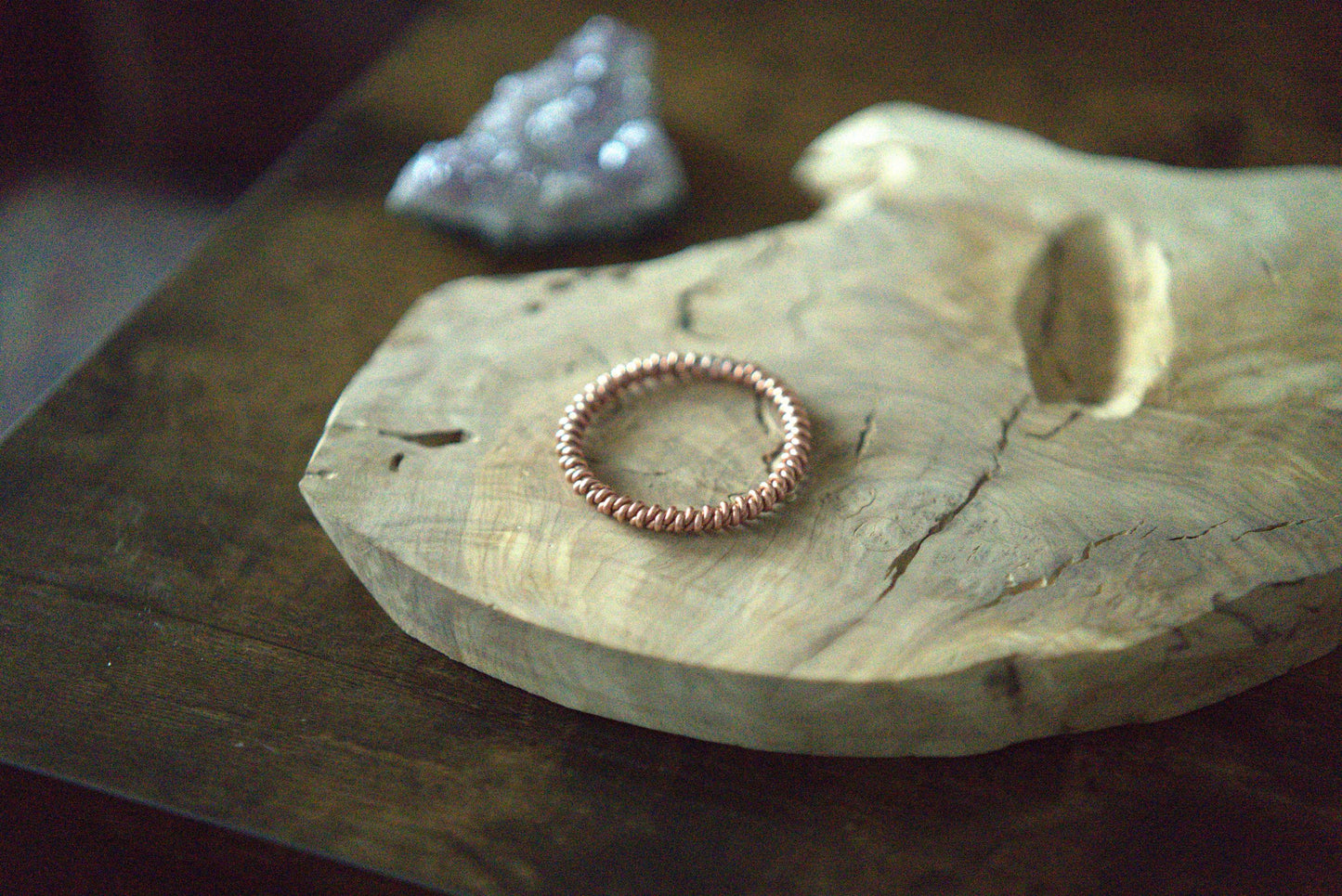 Lost Cubit 1/4 Double Twist Tensor Ring Pendant