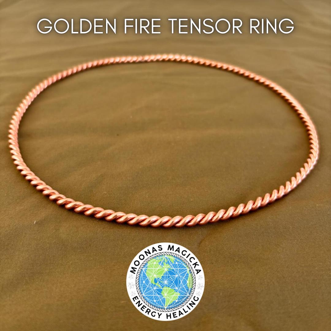 Golden Fire Tensor Ring
