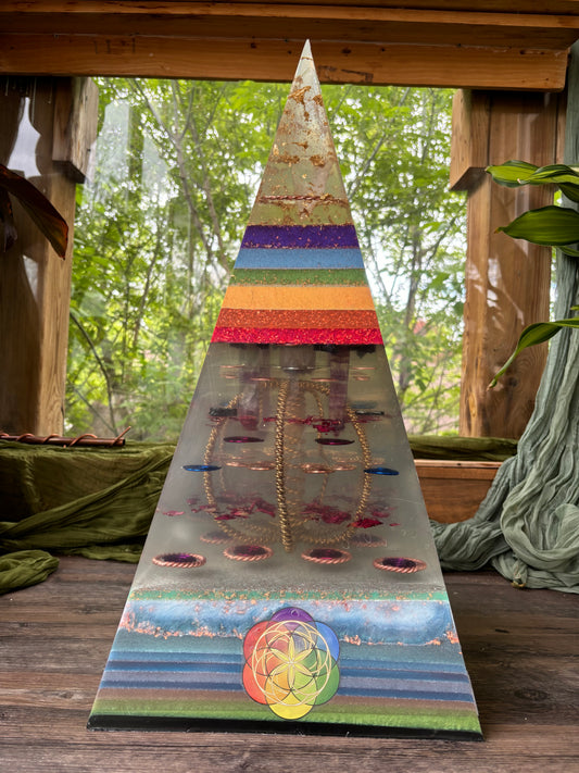 Russian XXL Life Force Energy Orgone & Tensor Pyramid
