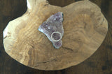 Pure 999 Silver Lost Cubit 1/8 Double Twist Hammered Tensor Finger Ring
