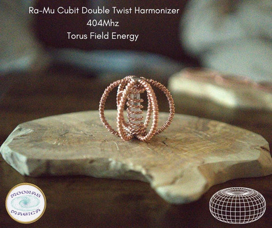 Ra-Mu Cubit 1/4 Double Twist Harmonizer with Quartz Crystal