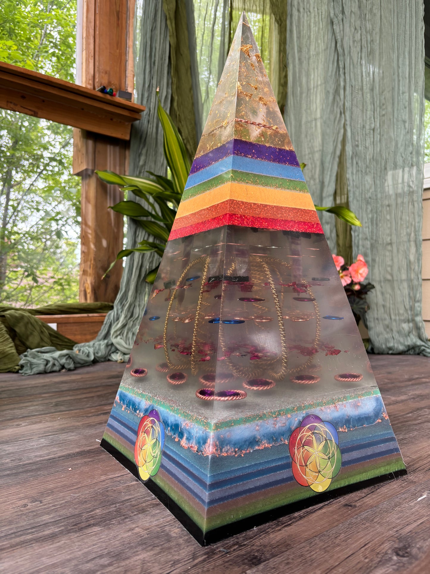 Russian XXL Life Force Energy Orgone & Tensor Pyramid
