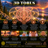 3D Balance & Harmony Sacred Geometry Torus