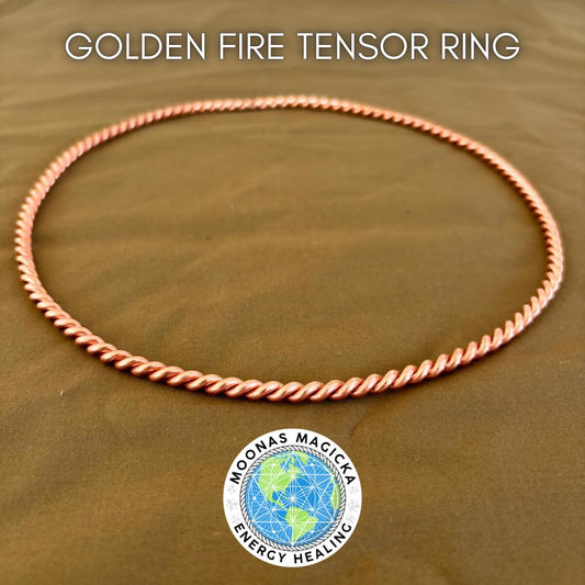 Golden Fire Tensor Ring