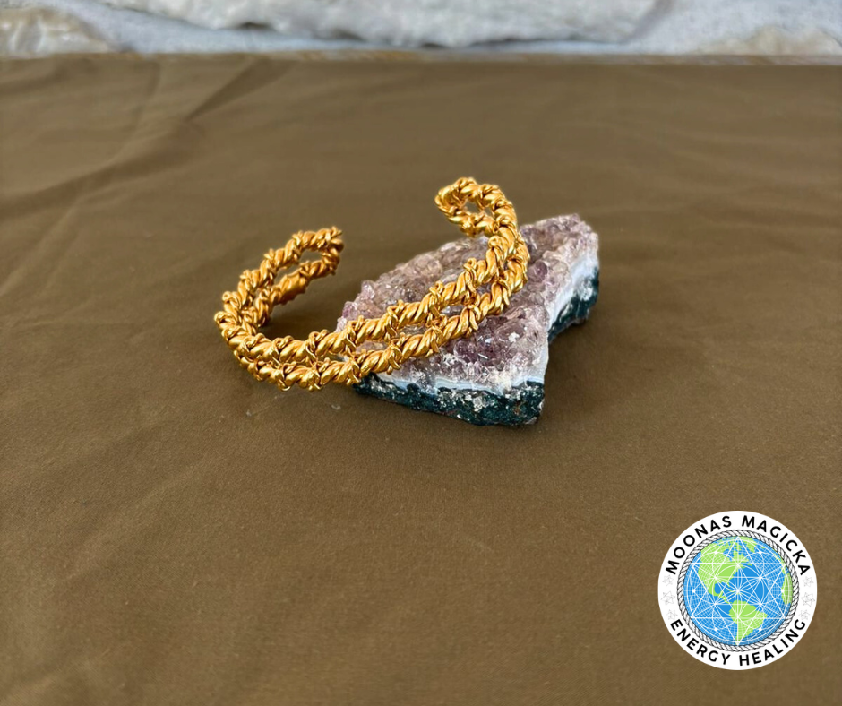 24K Gold Plated Dragon Scale Bangle