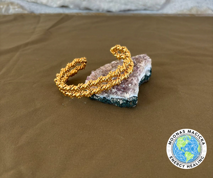 24K Gold Plated Dragon Scale Bangle