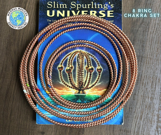 8 Light Ring Chakra Healing Set