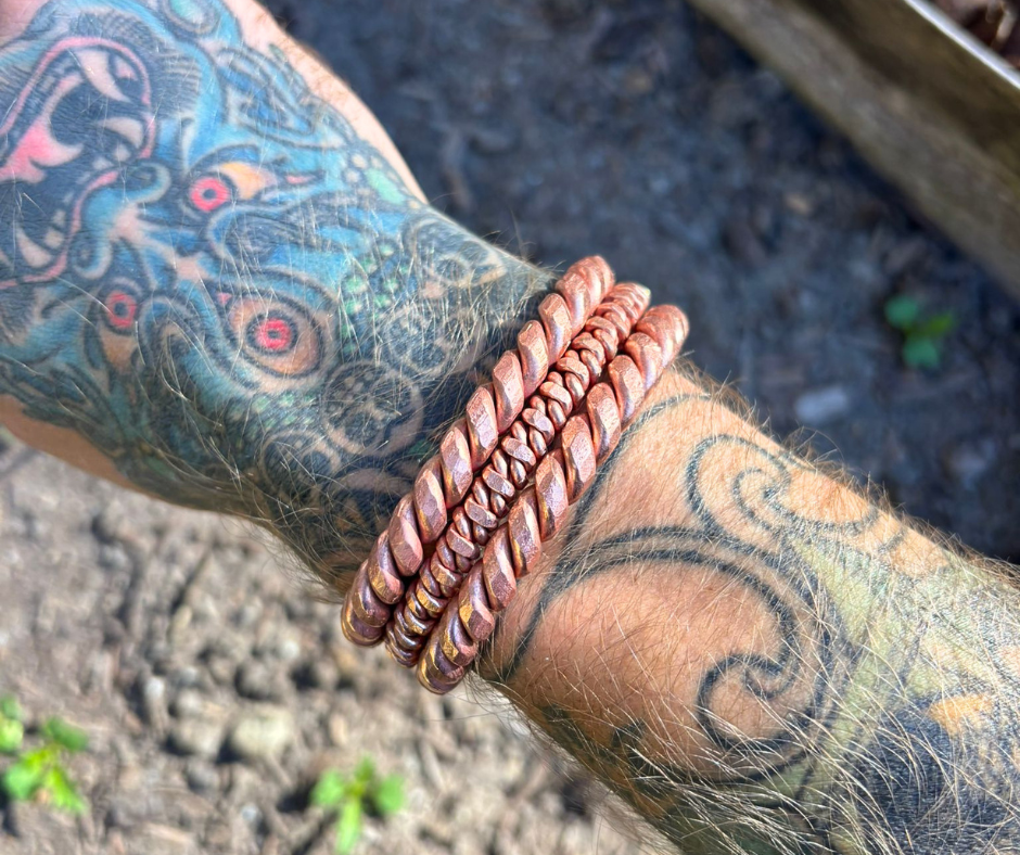Atlantean Cubit Hammered Bangle (6G & 12G)
