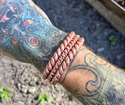 Atlantean Cubit Hammered Bangle (6G & 12G)
