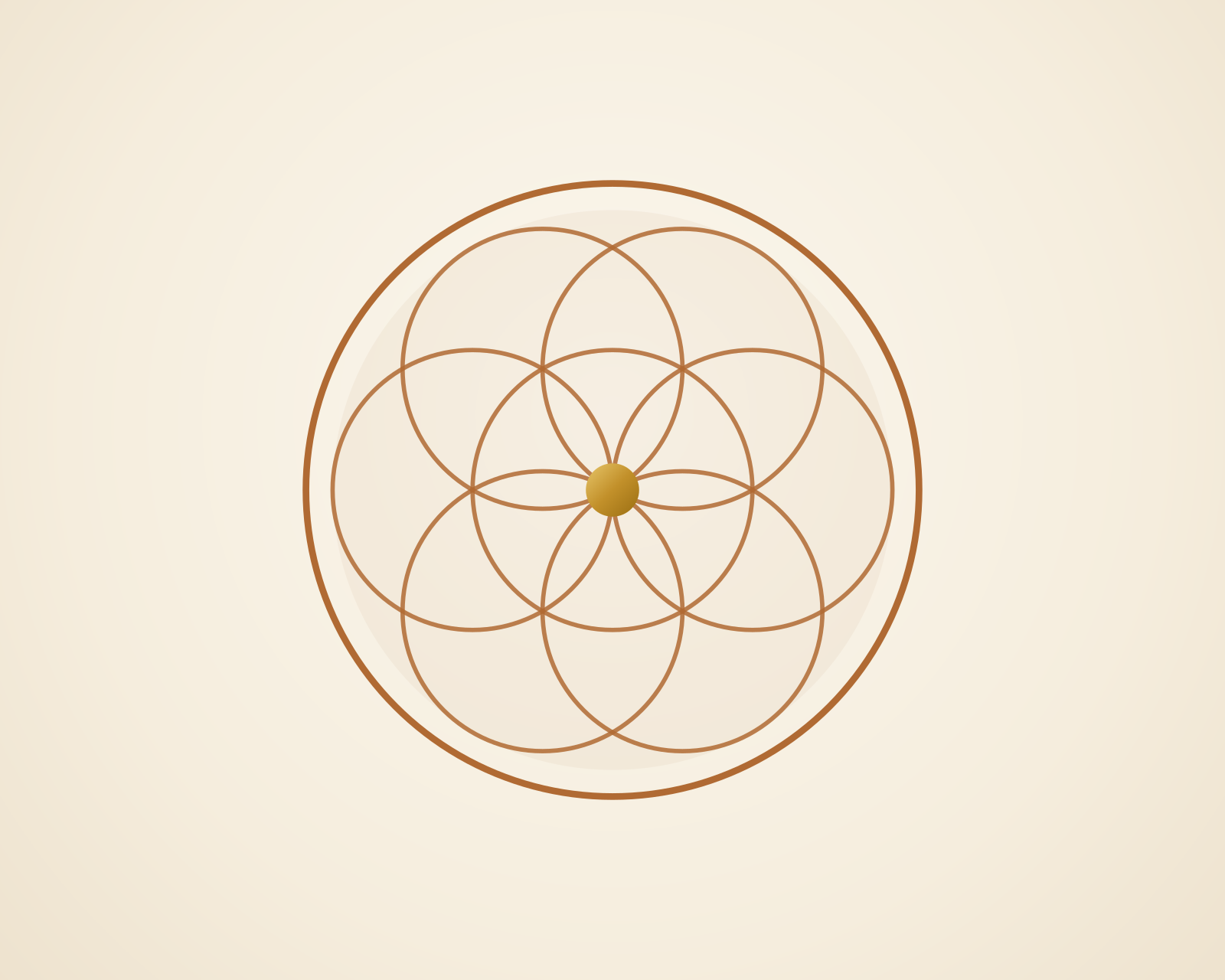 Living in coherence sacred geometry artwork