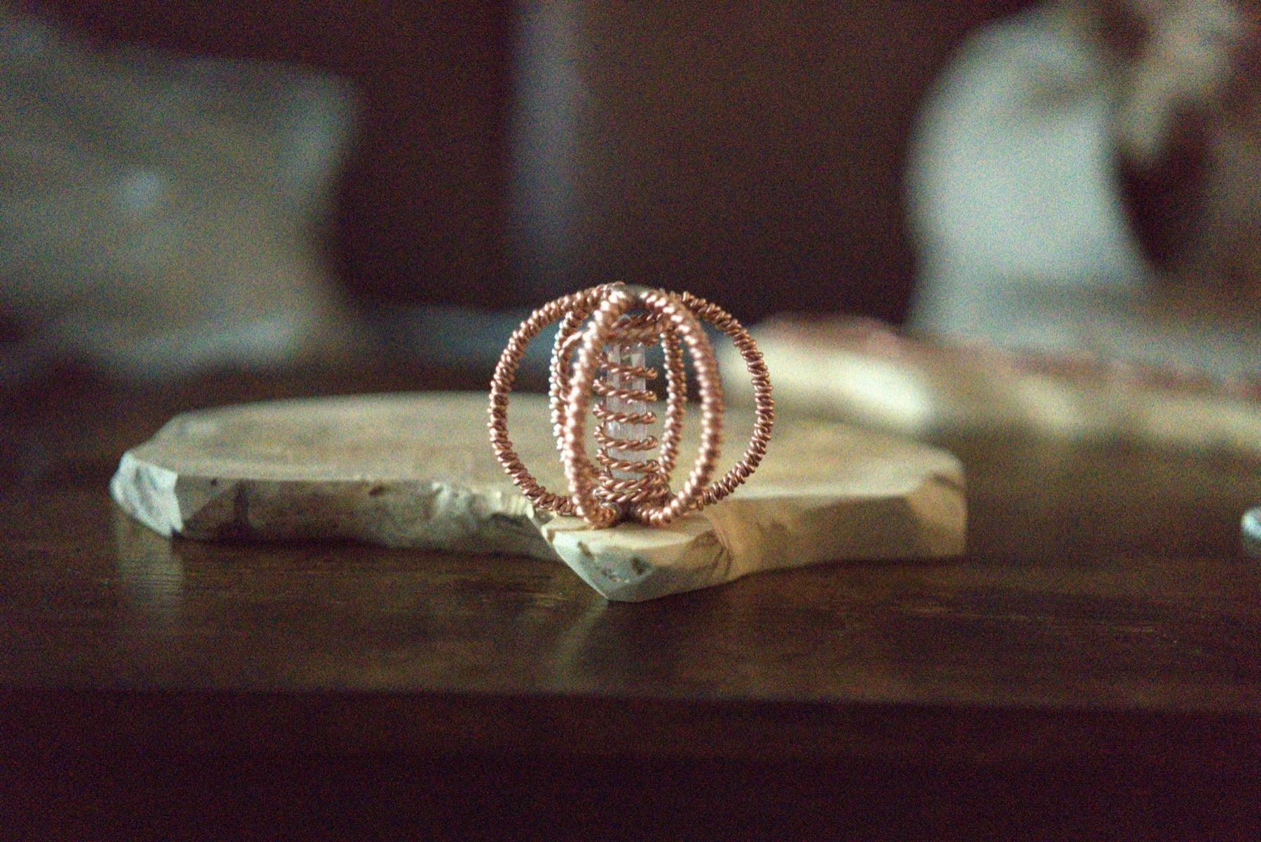 Holy Trinity copper harmonizer on wood